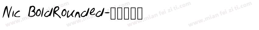Nic BoldRounded字体转换